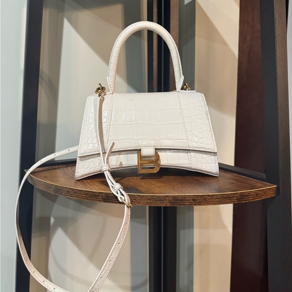 Balenciaga Hourglass leather bag